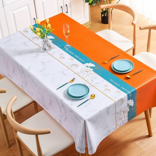 Wholesale Japanese ginkgo ball tablecloth, Instagram style, waterproof, oilproof, heatproof coffee table cloth, gauze fabric, cross-border trade