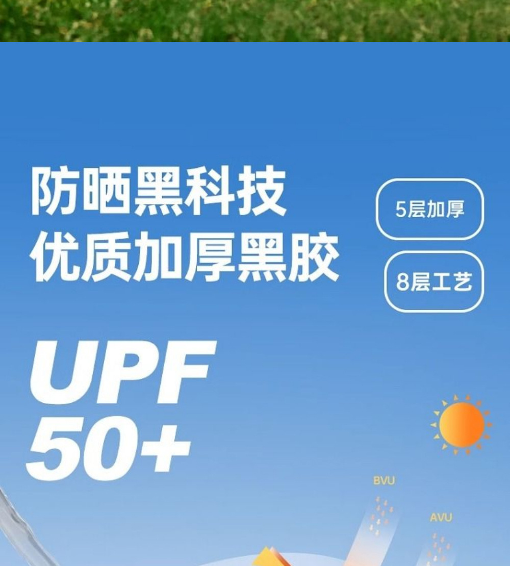 Vinyl Canopy Tent Outdoor Camping Sunshade Portable Sun Protection Rain Shelter Uv-Resistant Silver-Coated Beach Tarp