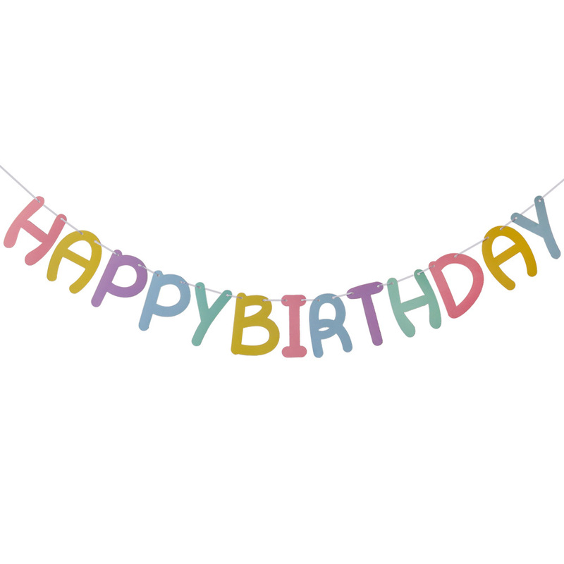 韓国版アニメフラミンゴリス三角旗小砕花彩旗誕生日祭りパーティー装飾花旗|undefined