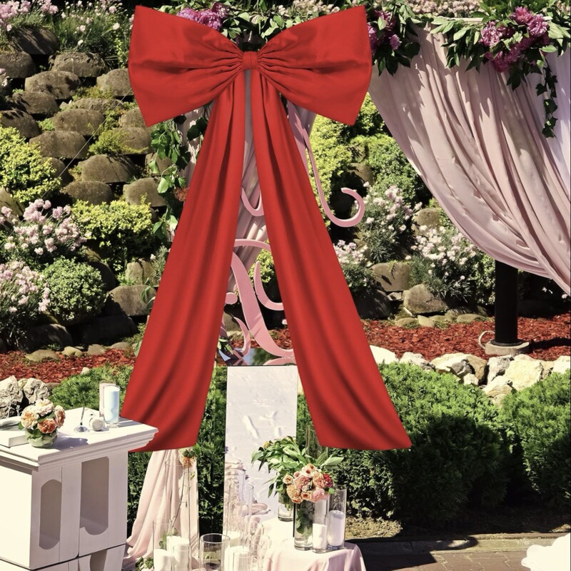 跨境超大蝴蝶结生日派对婚礼婚庆新婚装饰场景布置，配点胶|undefined