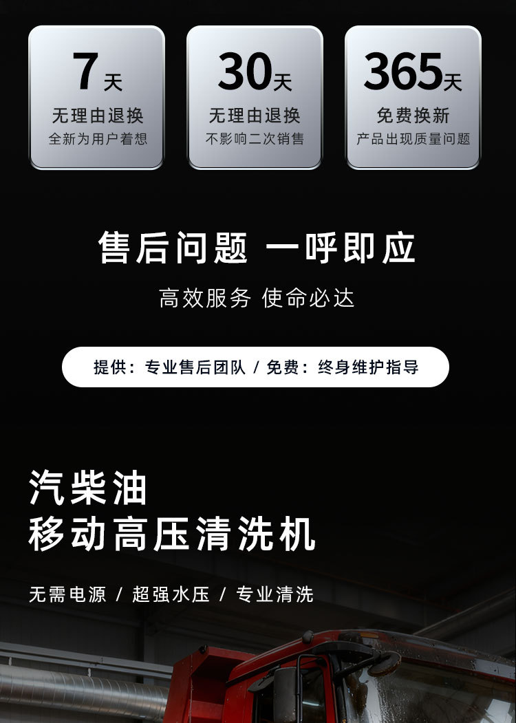 Gasoline Diesel High-Pressure Car Washing Machine High-Power Cleaning Machine Commercial Industrial Grade Fully Automatic Commercial Car Washing and Floor Washing Machine