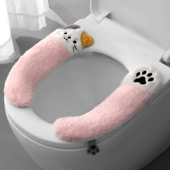 クロスボーダー便器座布団家庭用通用トイレカバー粘着式便器座布団秋冬に便器を厚くしてマットを貼る