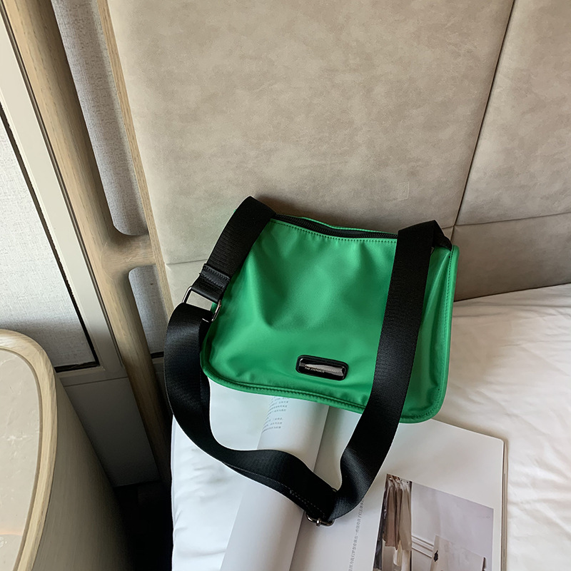 Qioguxia New Oxford cloth casual bag colorful macaron series Shoulder bag wide shoulder strap adjustable women's bag