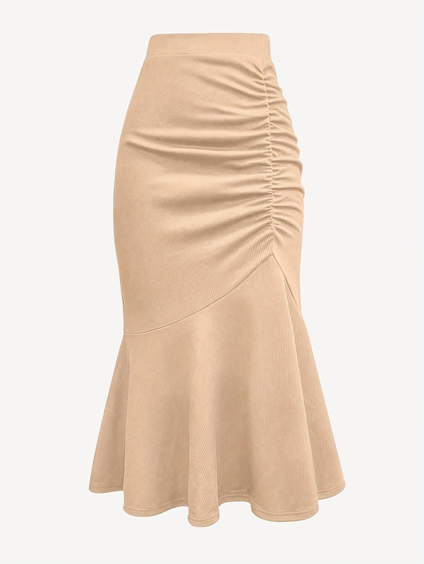 Everyday Comfort Skirt Elegant High Waist Pleatedハイウエストプリーツスカート|undefined