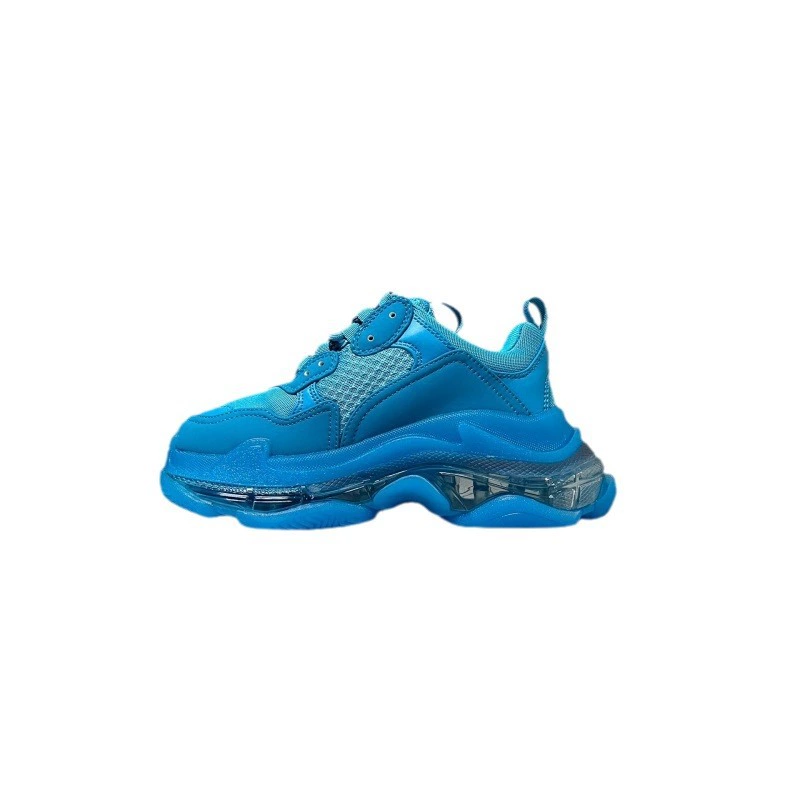 Обувь Чуньюань Париж Daddy Shoes Triple S Crystal Outdoor толстая подошва Milk tea увеличивает женскую обувь Putian мужскую обувь парные туфли