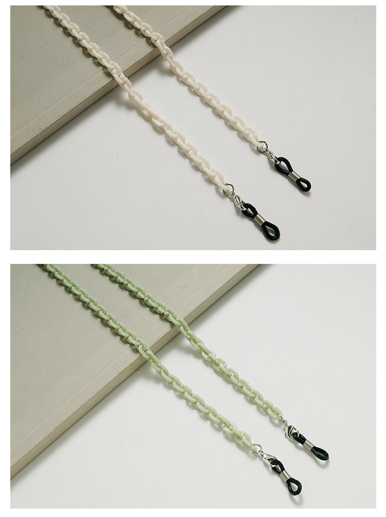 Retro, Simple Style Style Retro Simple Style Geometric Acrylic Unisex Glasses Chain