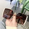 Metal sunglasses solar-powered, square glasses suitable for men and women, 2023