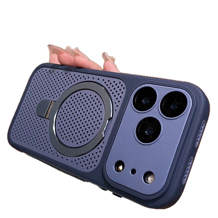 Funda Magnética con Soporte y Disipación de Calor de PC Anticaídas para iPhone 16 17 18 Pro