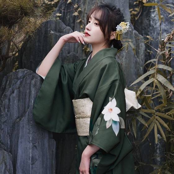 Kimono Women's Dress Traditional Modified Chinese Style Japanese Style Kimono Kimono Yukata Vintage dress Photographic Dress