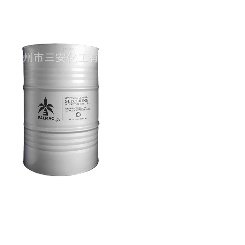现货供应 马来西亚原装食品级椰树甘油 丙三醇USP级 工业级甘油