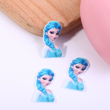 艾莎配件 diy吊坠配饰 卡通儿童发夹配件 树脂饰品配件厂家生产