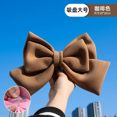 back battery car helmet full | Motosiklet ləvazimatları və aksesuarları - brown-bow-large-size-3020cm