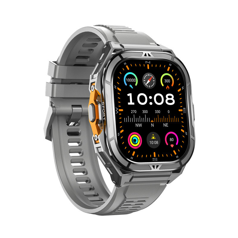 X5 Smartwatch Rugged Outdoor Watch AMOLED Screen GPS Altimeter Barometer Compass 5 ATM Waterproof_voghion.com