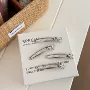 一字镶钻小众简约刘海夹