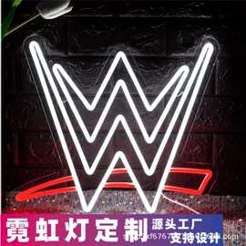 跨境亚马逊彩灯爆款球队LOGO LED霓虹灯墙壁装饰派对酒吧装饰灯