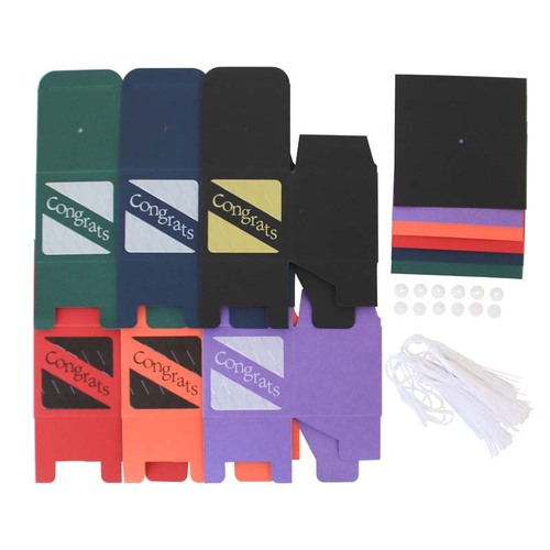 European-style new graduate season candy box, embossed concave craft graduation cap candy box, party return gift box wholesale