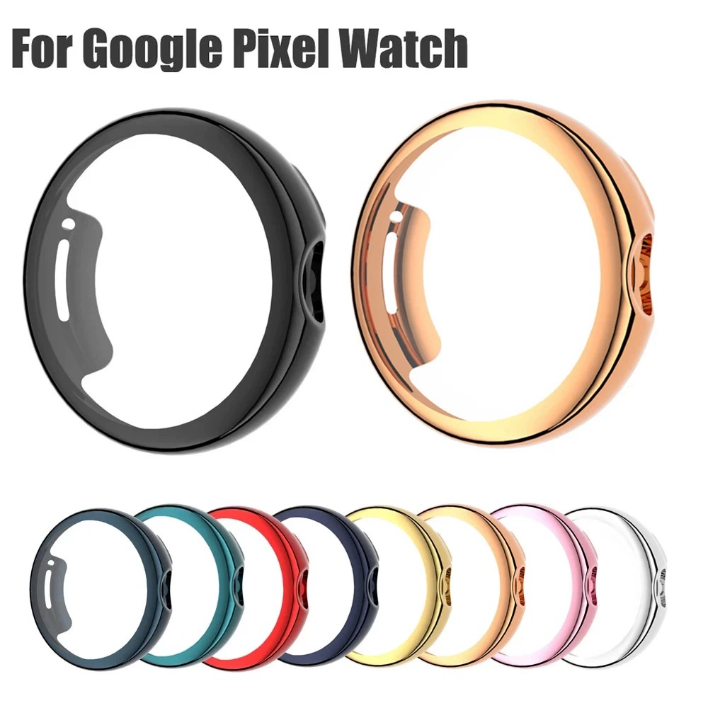 Чехол для часов Google Pixel Watch защитный чехол из ТПУ с гальваническим покрытием все включено чехол для часов