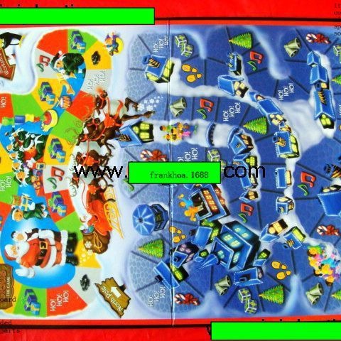 厂家彩印二折棋盘四折棋盘对折棋盘二折硬纸板有多种游戏配件