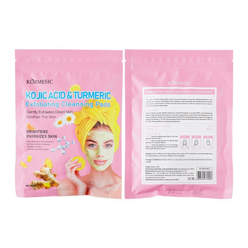 Almohadillas Limpiadoras Exfoliantes Faciales de Algodón para Cuidado Facial