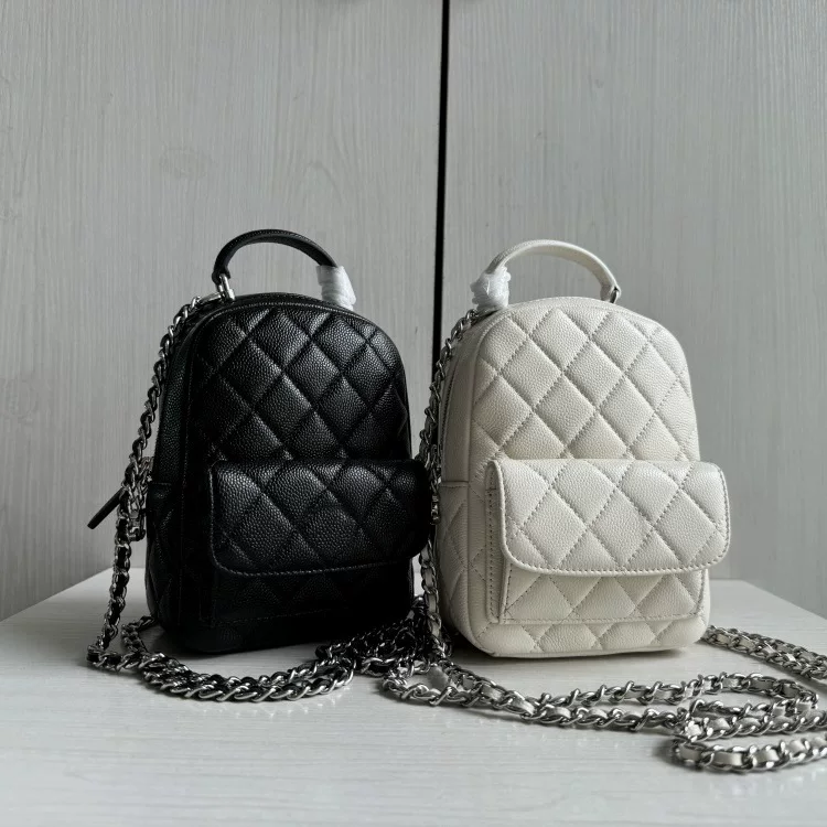 Кожаный маленький рюкзак с алмазным узором, сумка через плечо, стиль Chanel