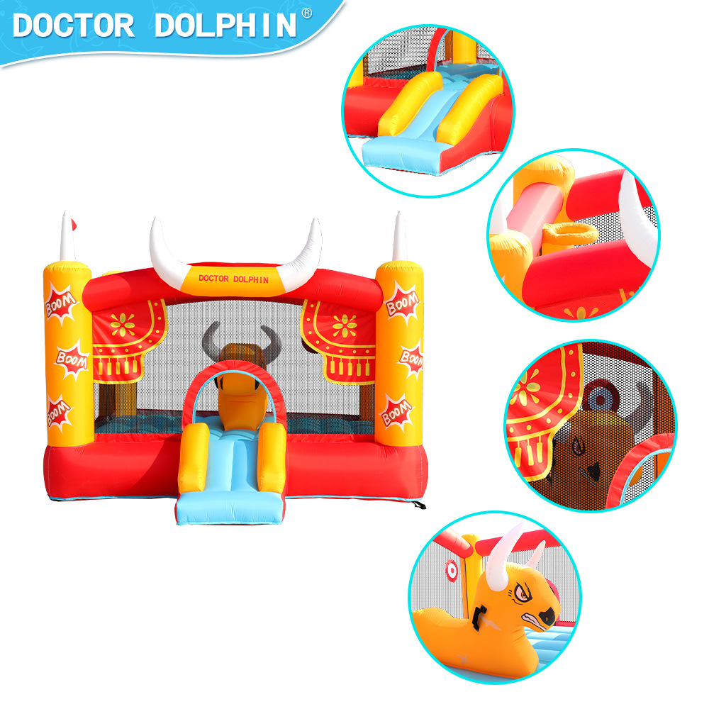 Doctor delfín | Castillo inflable para niños pequeño trampolín inflable tobogán inflable pequeño hogar
