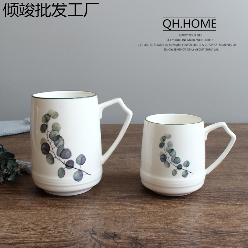 北欧绿植陶瓷水壶套装耐高温茶水壶咖啡壶大号冷水壶家用水具套装|undefined