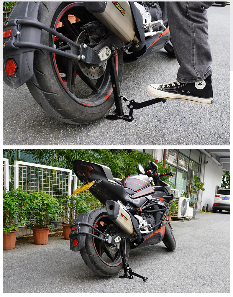 Suitable for Koby Motorcycle Lift Frame Portable Heavy Motorcycle Repair Universal Foldableing Bracket Rear Wheel Single Rocker Arm