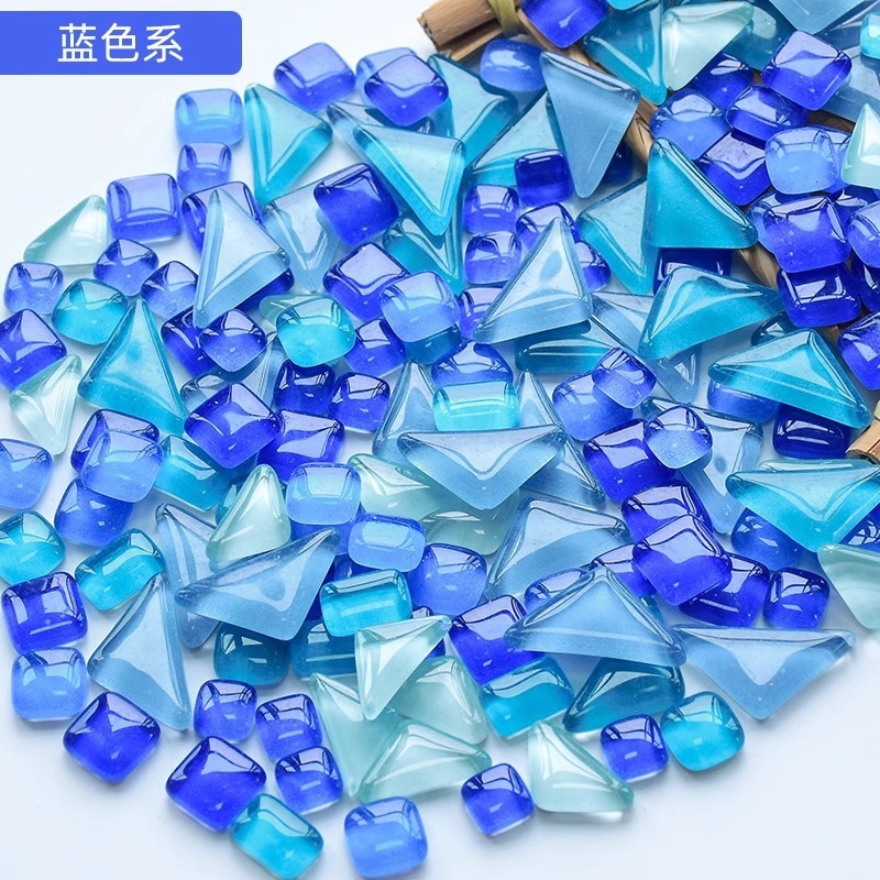 200克diy多元闪粉马赛克集合水晶自由石玻璃儿童手工材料颗粒|undefined