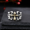 Men's retro ring, accessory, wholesale, silver 925 sample