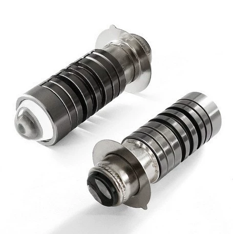 Motorcycle LED headlights single claw eye H6 distant cut line light lens curved beam P15D-25-1 big bulb
