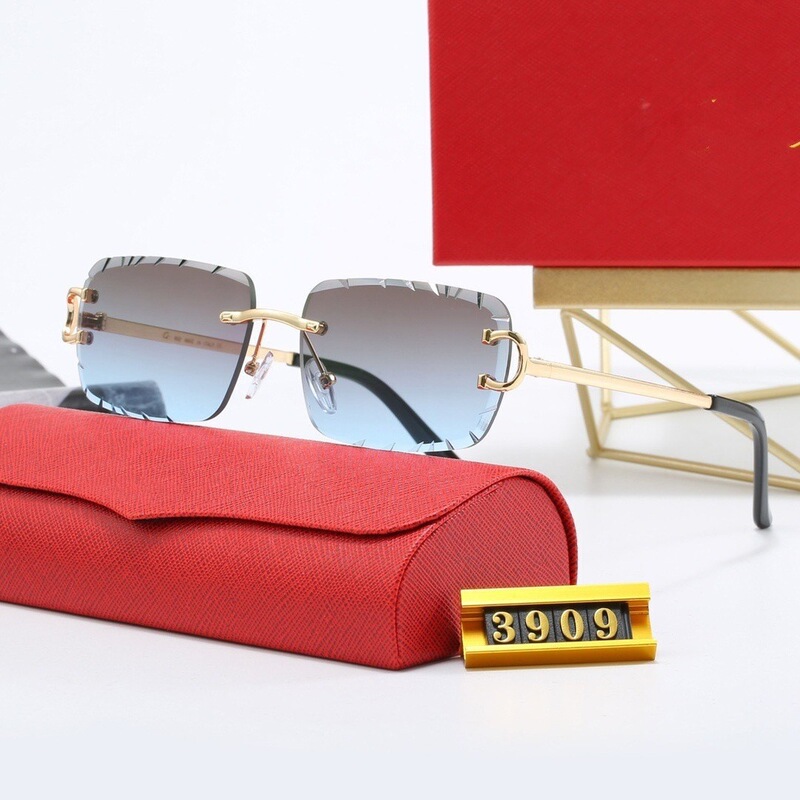 New European and American Style Frameless Cut-Edge Sunglasses with Metal Frames, High-End Fashion Sunglasses for Men and Women, Cross-Border Trendy Eyewear New European and American Style Frameless Cut-Edge Sunglasses with Metal Frames, High-End Fashion Sunglasses for Men and Women, Cross-Border Trendy Eyewear
