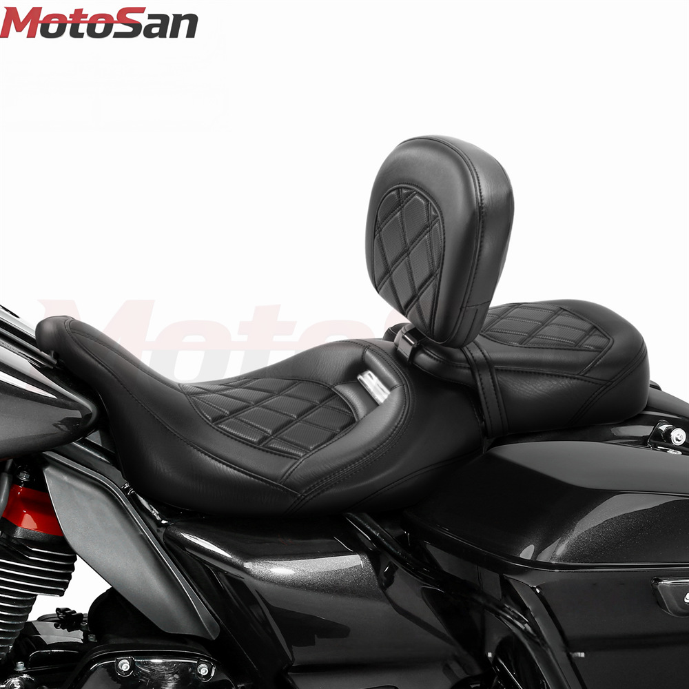 Suitable for Harley CVO Road King Street Glide 09-23 quick-release seat passenger and driver seat cushion front and rear