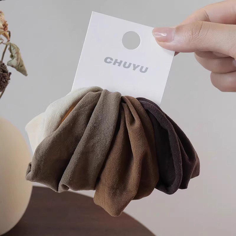 2025 nuevo cabello de alta gama cabello de las mujeres adultas no lastimar cabello corda de cabello coreana simple correa de cola de caballo alta