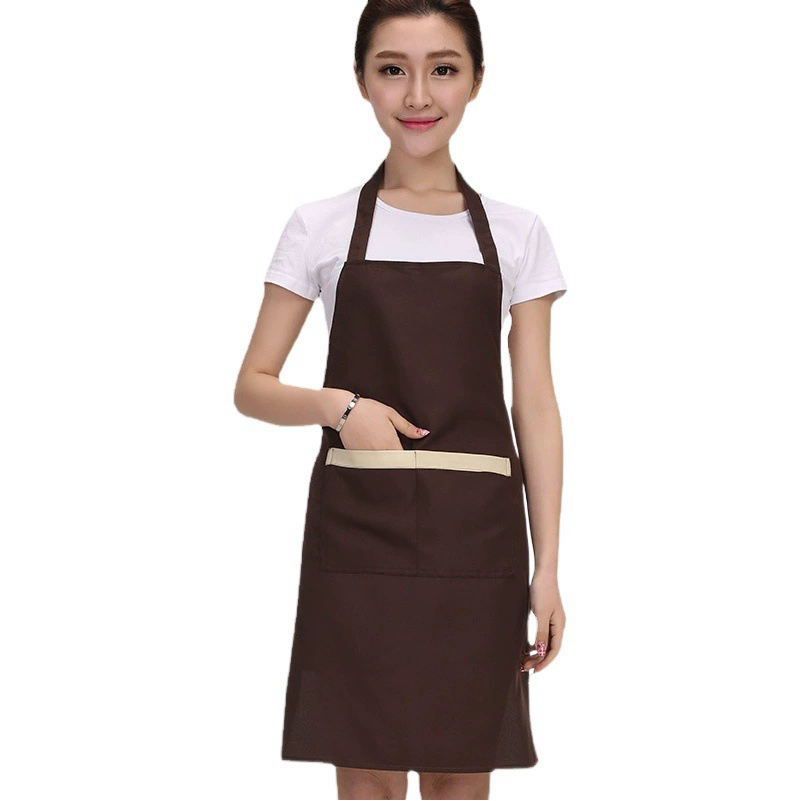 Фартук в корейском стиле с индивидуальным логотипом для фруктового чая, ресторанов хот-пот, кухни, супермаркетов, официантов, рекламный фартук