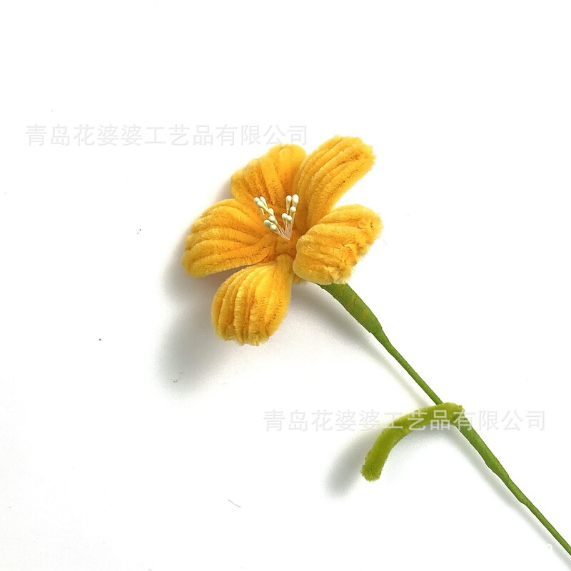 完成品卸売手作りツイストスティック造花シングルハイビスカスの花 DIY 花束手持ちホリデーギフトストール|undefined