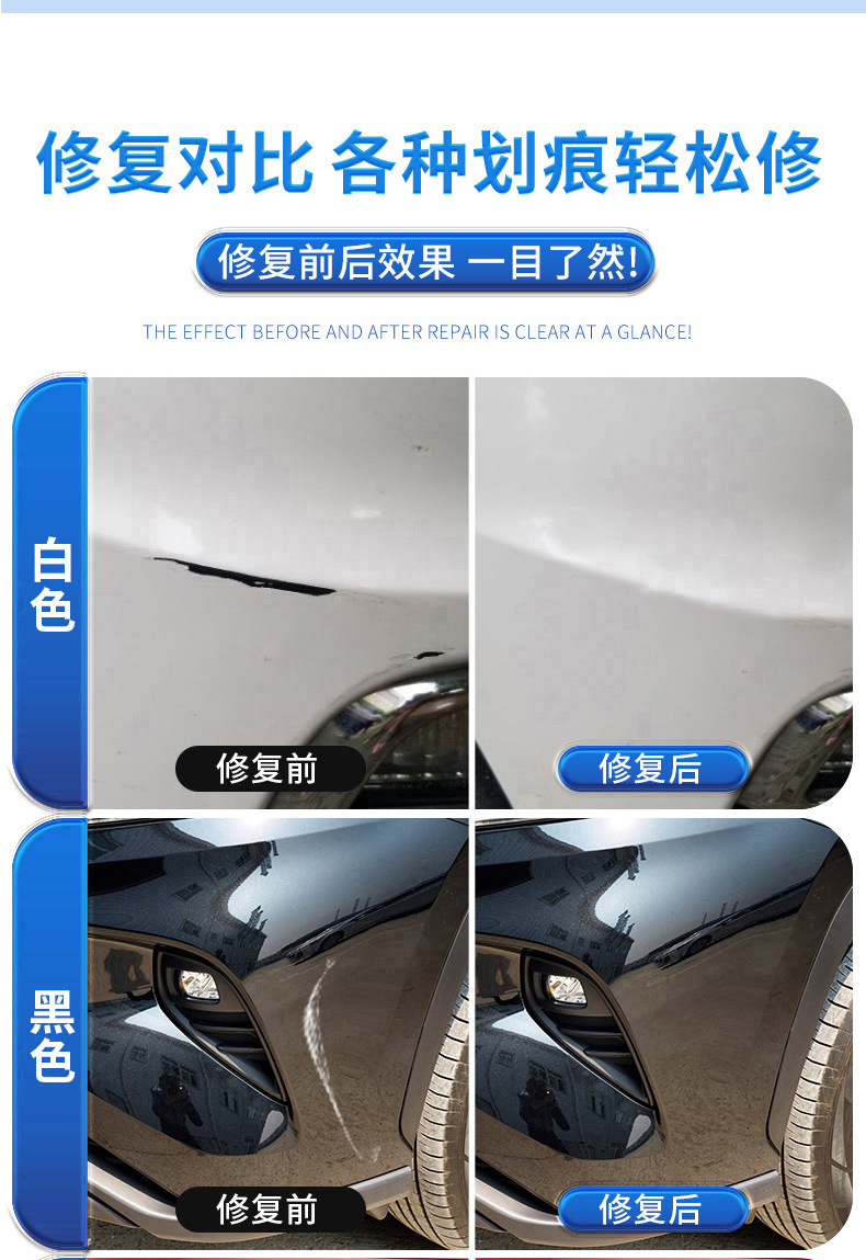 Suitable for Honda car touch-up paint pens: Civic, Accord, CX-5, CR-V, Fit, Crystal Black, Crystal White, and Taffeta White for scratch repair