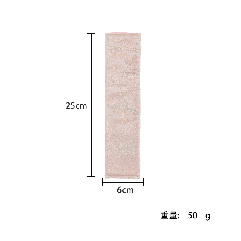 2026 New Chinese Style Sakura Pink Satin Bow Car Neck Pillow with Ribbon for Girls Car Lumbar Support Pillow