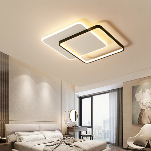  new minimalist dining room light, simple, modern and atmospheric square bedroom led ceiling light, Nordic study light