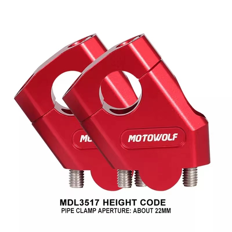 Motocicleta Yamaha 22/28mm AUMENTO DE Código Negro MT25 MT03 XJR400 TDM900 FZ6R