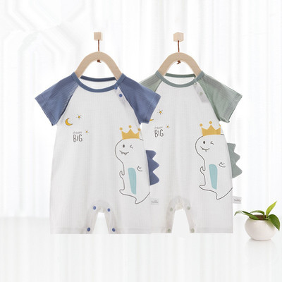 baby one-piece garment summer Thin section Short sleeved pajamas Newborn clothes baby Romper Climb clothes Summer wear