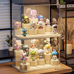 盲盒展示架收纳透明防尘亚克力手办玩具积木展示柜泡泡玛特展示盒