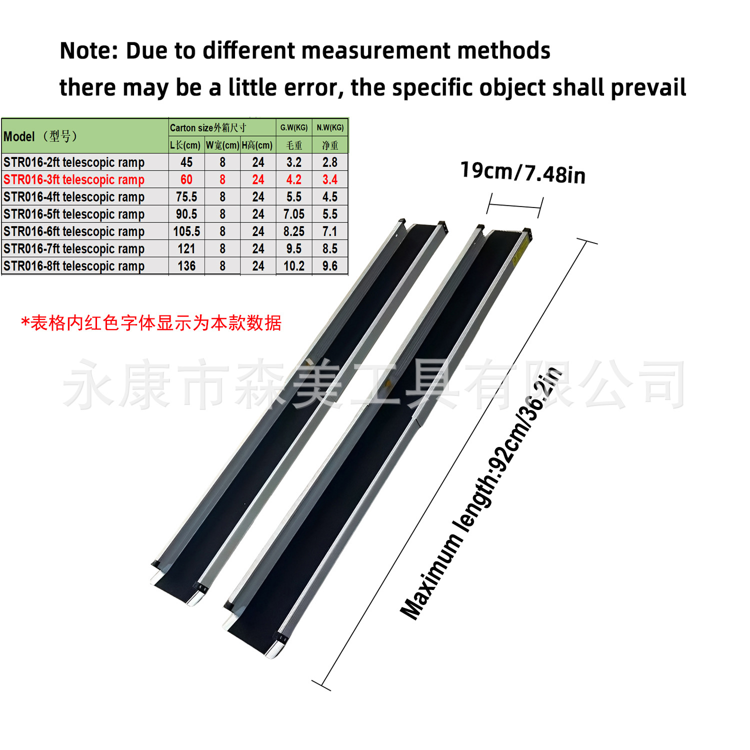 3FT(핸드백 제외 2개) 길이 90*폭 18.9cm, 단축 길이 60cm