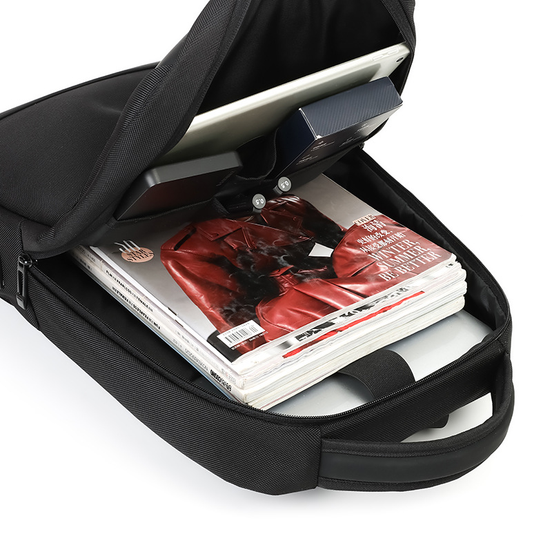 Mochila de negocios para hombres, tracción de gran capacidad, mochila de viaje USB, mochila de viaje portátil a prueba de rociadores.