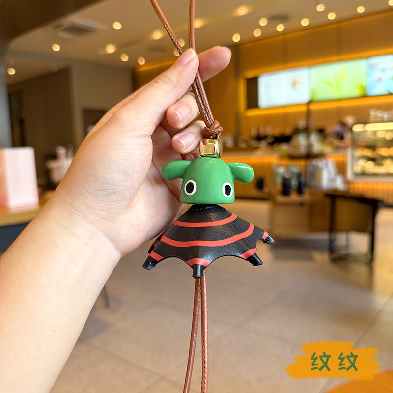 罗家25新品小精灵包挂饰流苏可爱公仔钥匙扣时尚车挂动物饰品挂件|undefined