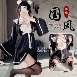 林林婷情趣内衣古典国风性感制服套装女仆风旗袍制服免脱纯欲