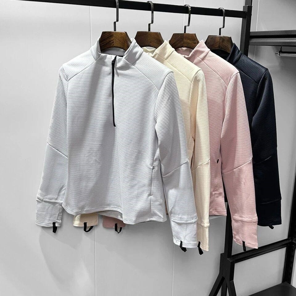 2026 Autumn Women's Long-Sleeve Sports Sweatshirt Slim-Fit Cropped Design Enhances Proportions and Shapes the Figure