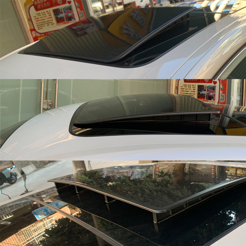 Car Black Simulated Sunroof Car Universal Fake Sunroof Sunshade Sunroof Car Durable Modified Decorative Paste