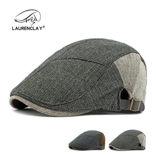 Woolen hat for men, autumn and winter, velvet, warm beret, British retro fashion, advancing hat, casual cap, female