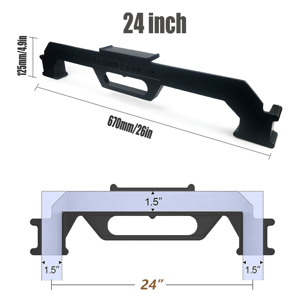 Marco herramienta cm marco Stud diseño Stud marco accesorio carpintería rompecabezas fijación clip 24 pulgadas