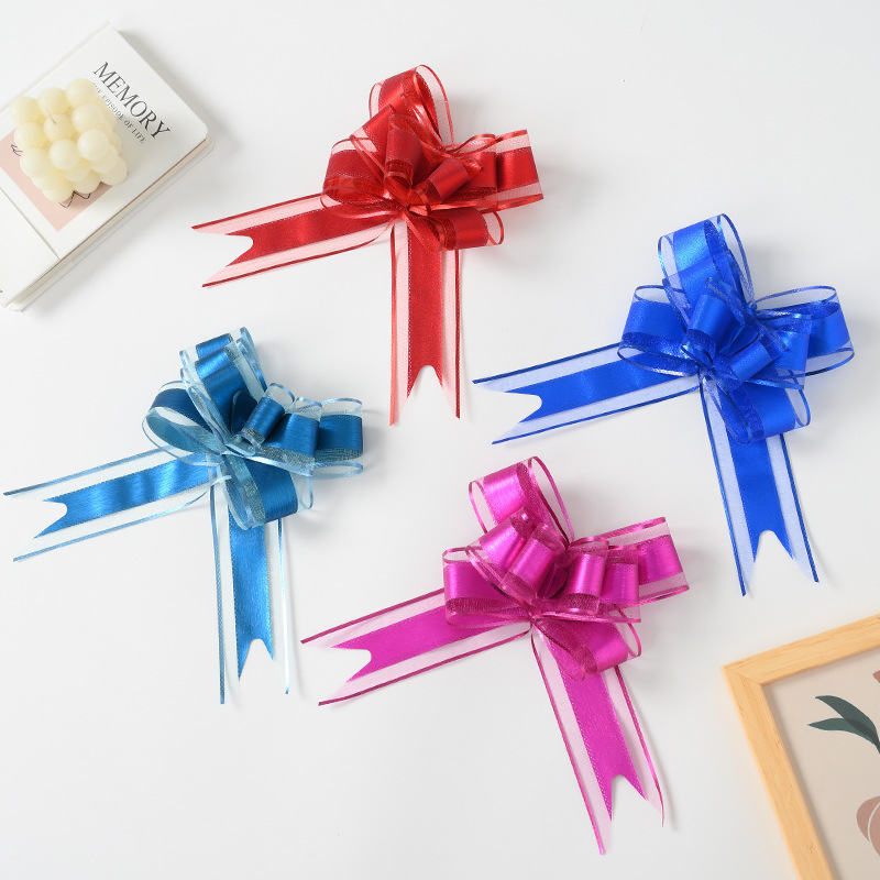 Nueva decoración de boda de Navidad transfronteriza, cinta de lazo cepillado de flores dibujadas a mano, cinta de embalaje de regalo de cesta de frutas